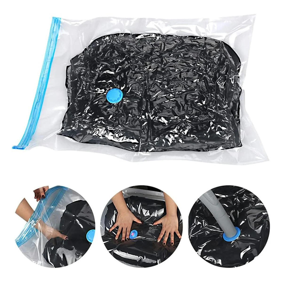 Vacuum Bags for Clothes Pack of 10 40 X 30 cm Reusable Space Saving Y629