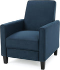 Dark Blue Fabric Recliner Club Chair S911140