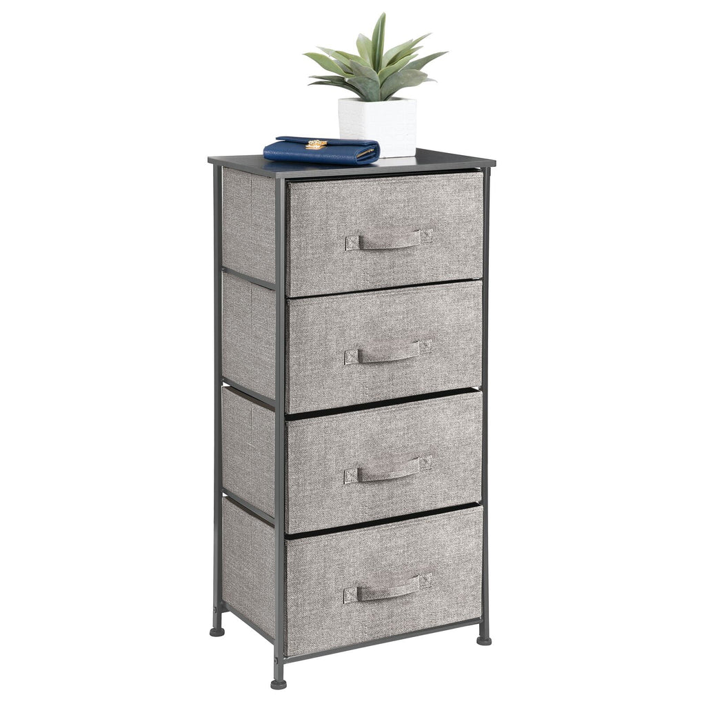 Tall Dresser Storage Tower with 4 Fabric Drawers S44764