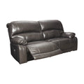 Gray Leather Power Reclining Sofa Z2581