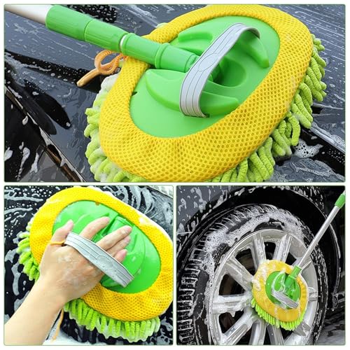 47" Car Wash Brush Mop Cleaning Tool with Long Handle M5301