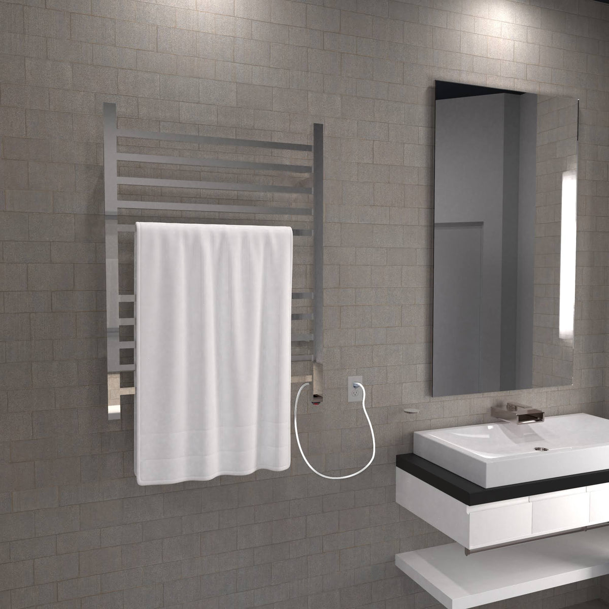 Polished Square Towel Warmer R97171