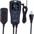 2-Stage Temperature Controller Thermostat Outlet 110V 10A I291015