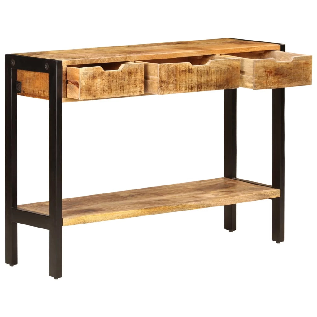 Mango Wood Sideboard with 3 Drawers and 1 Shelf B2508