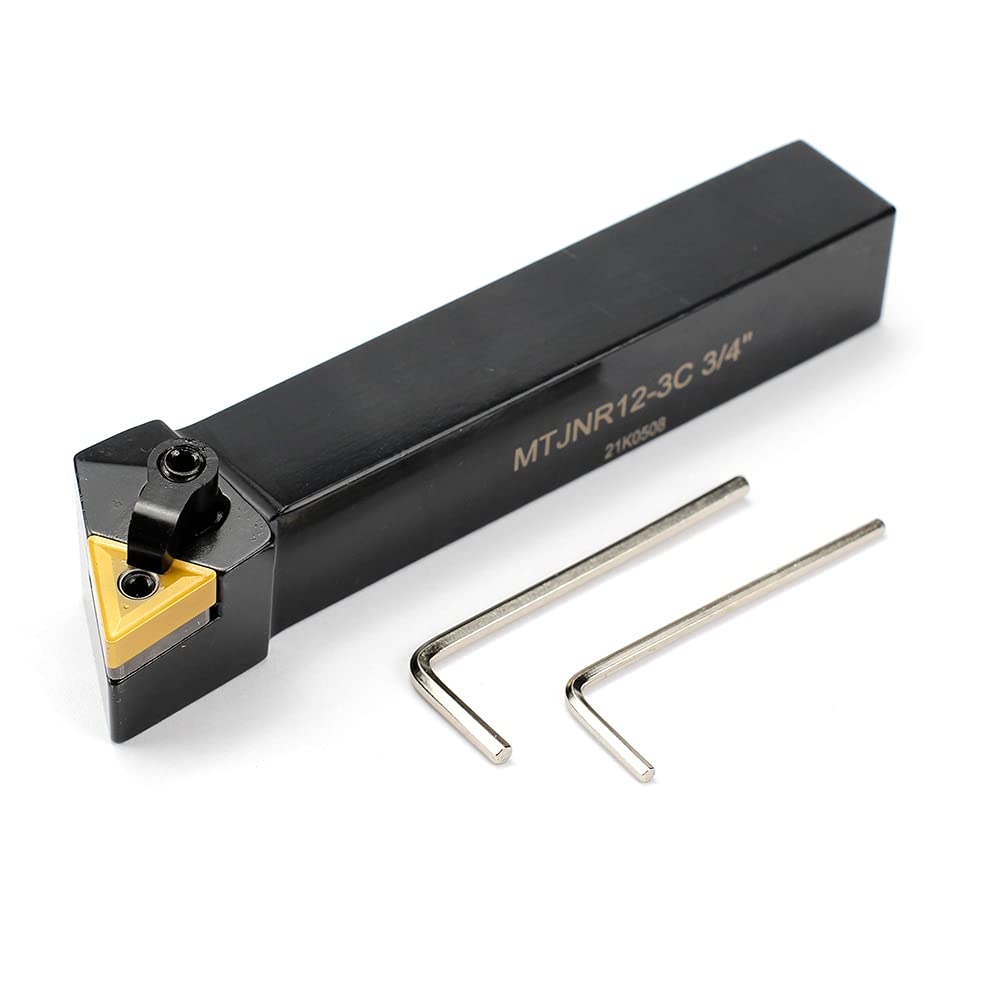 Lathe Turning Tool Holder with TNMG332 Insert, 93 Degree, Pack of 2 B430987