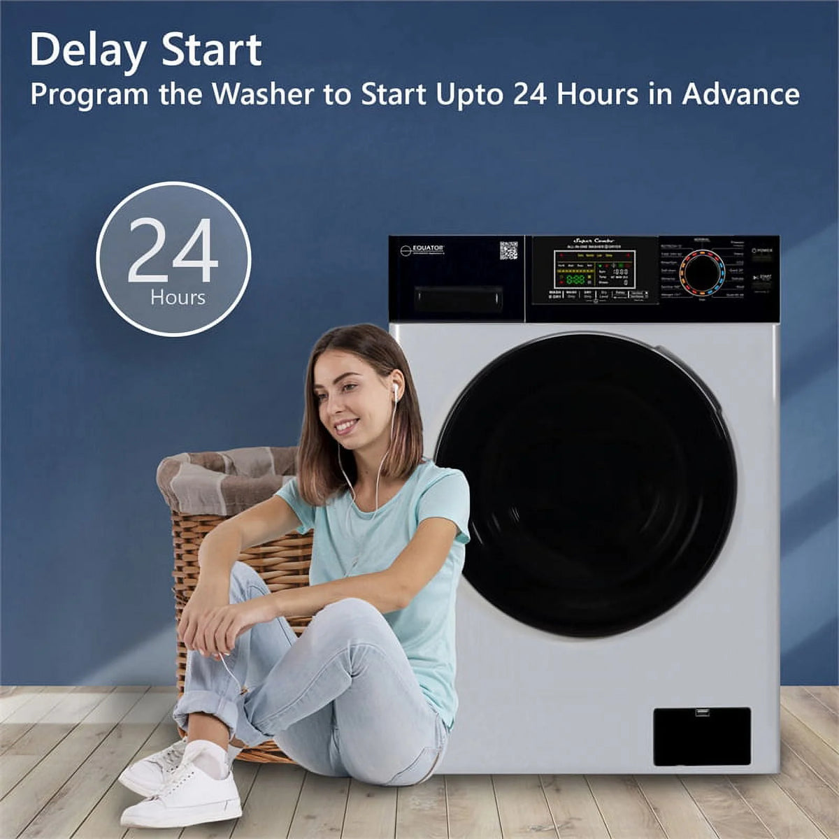 110V 18 lbs Combo Washer Dryer B521
