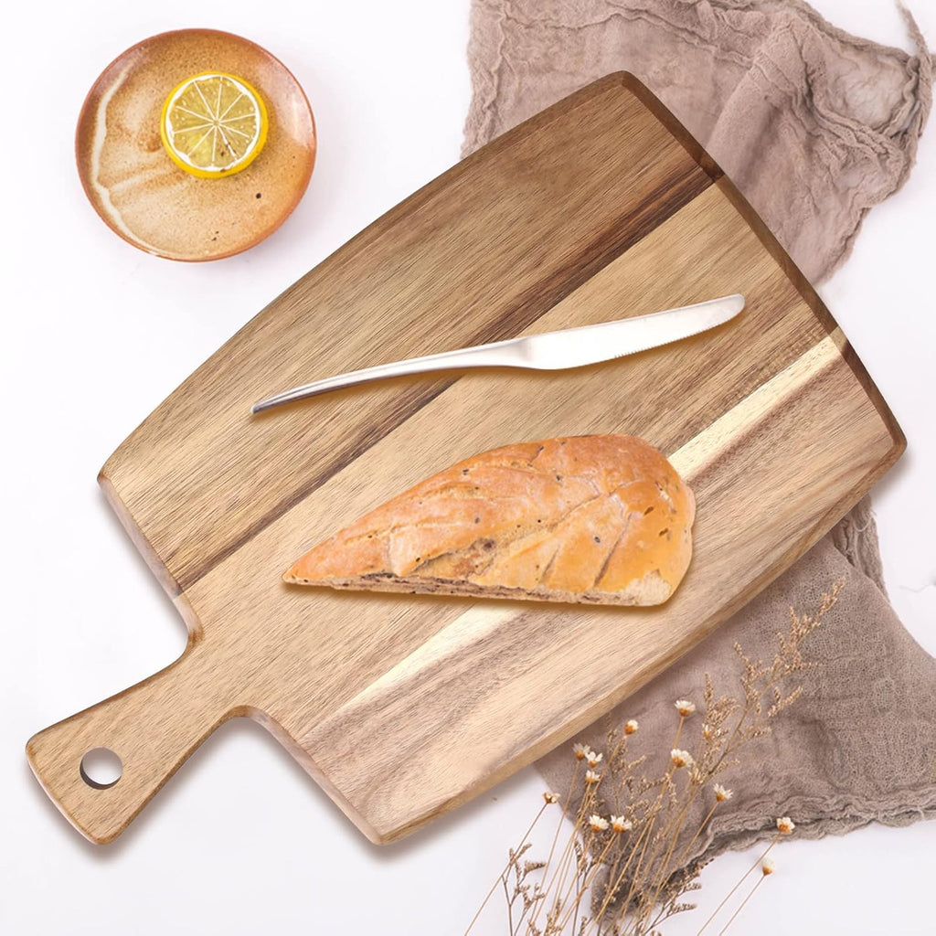 Acacia Wood Cutting Board with Handle V95972