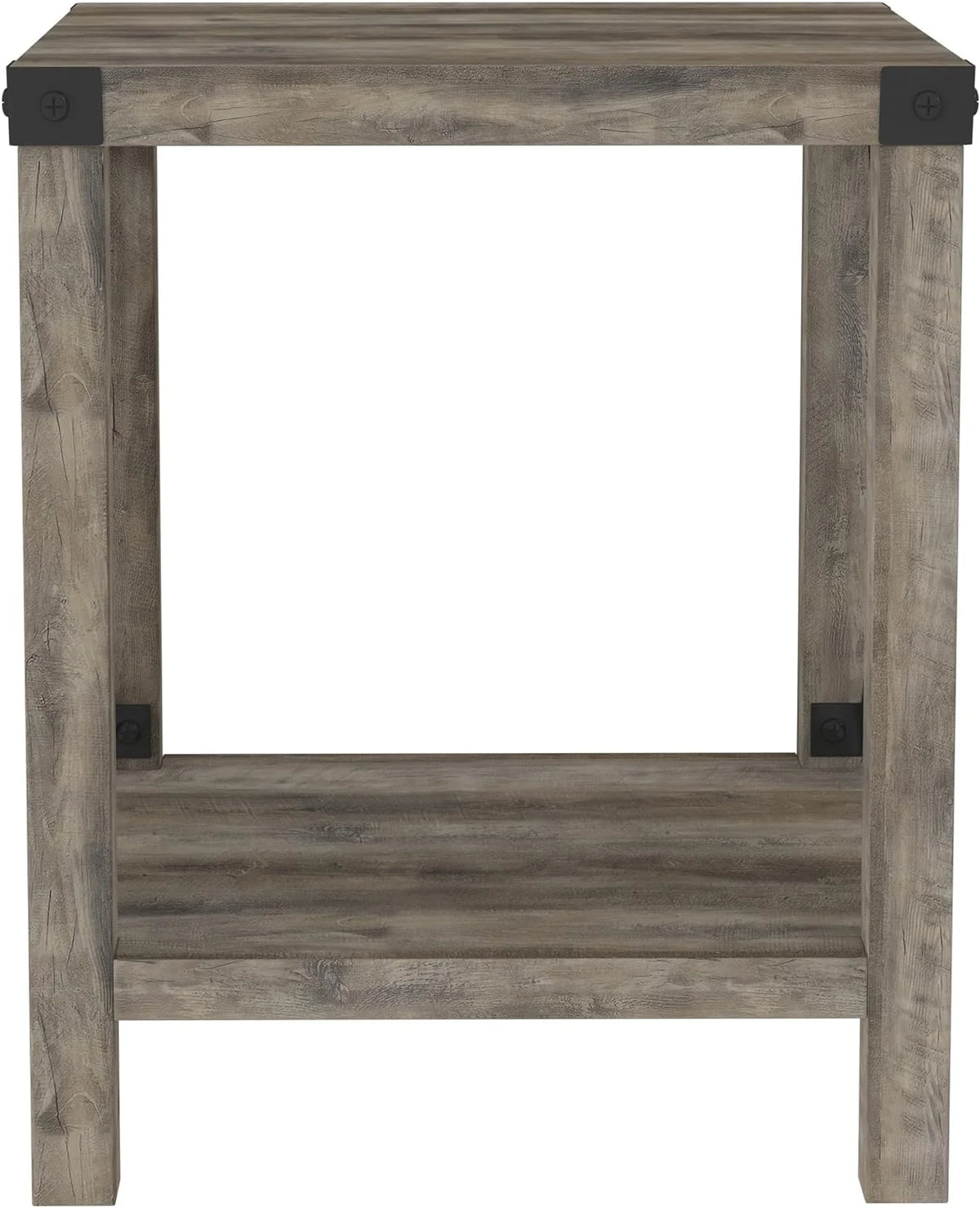 18 Inch Grey Wash Side Table X594