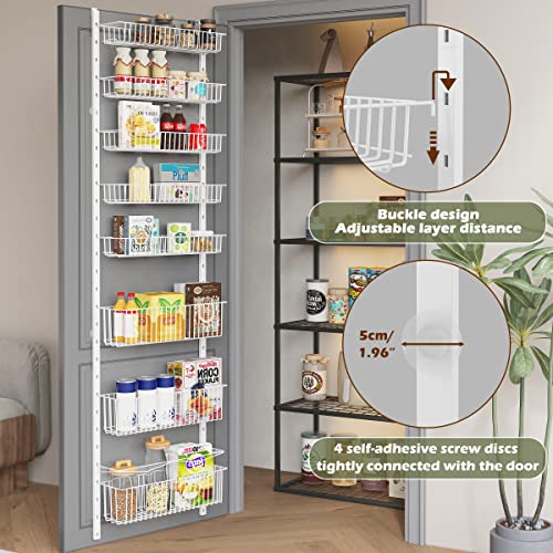 8-Tier Over the Door Metal Pantry Organizer P2580