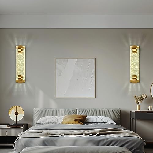 Gold LED Wall Sconce 2 Pack O4741