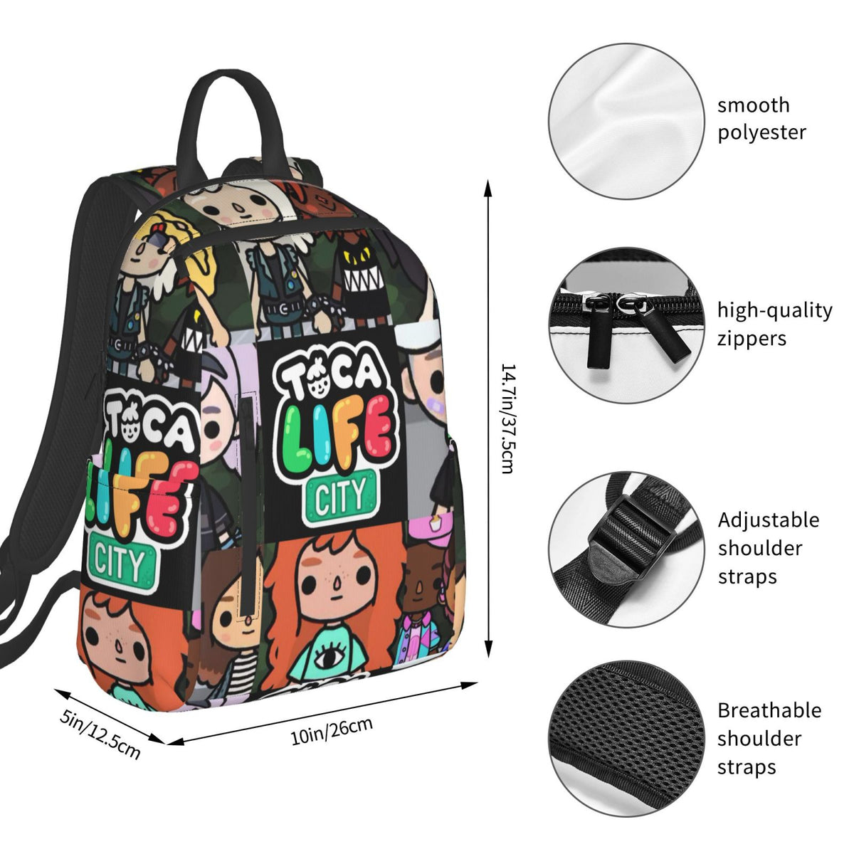 Cartoon Lightweight Backpack O230321