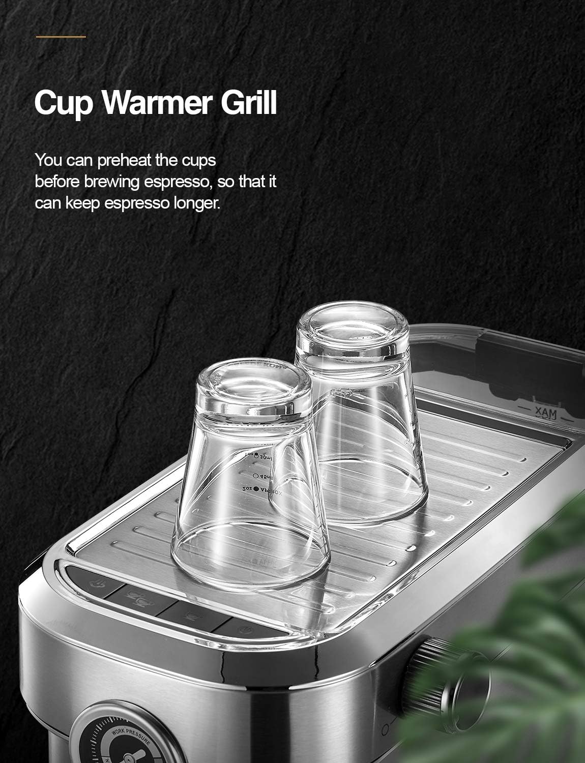 15 Bar Espresso Machine with Milk Frother D153041