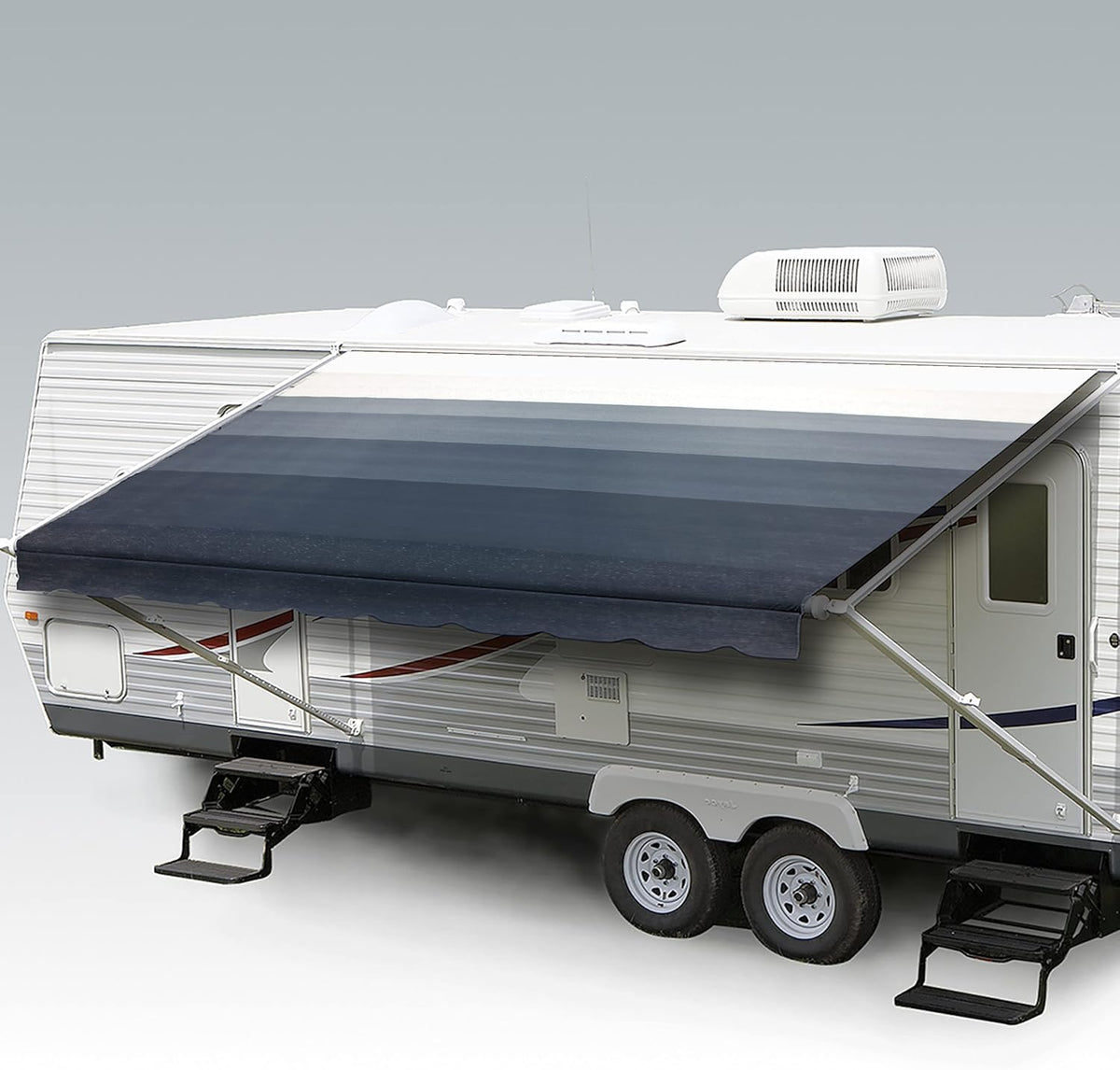 Heavy Duty Weatherproof Vinyl RV Awning Fabric Replacement V757449