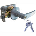 Satin Nickel Entry Door Lever Lock Set, 6-Pack, Keyed Alike E37852