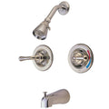 Satin Nickel Two Handle Tub & Shower Faucet R6379