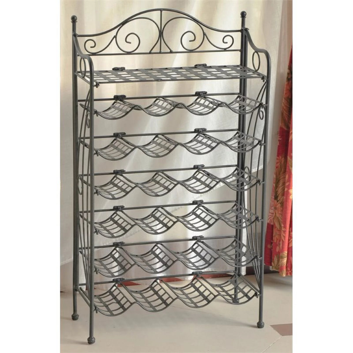 Iron 24-Bottle Wine Rack N482