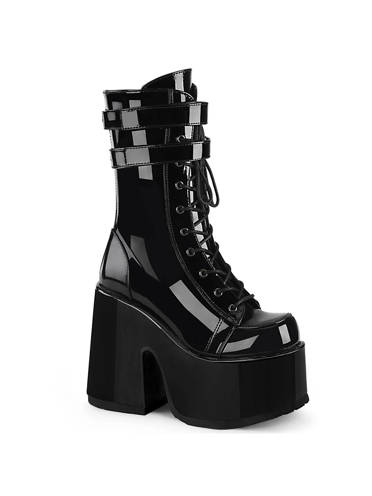 Black Vegan Leather Shoes C394