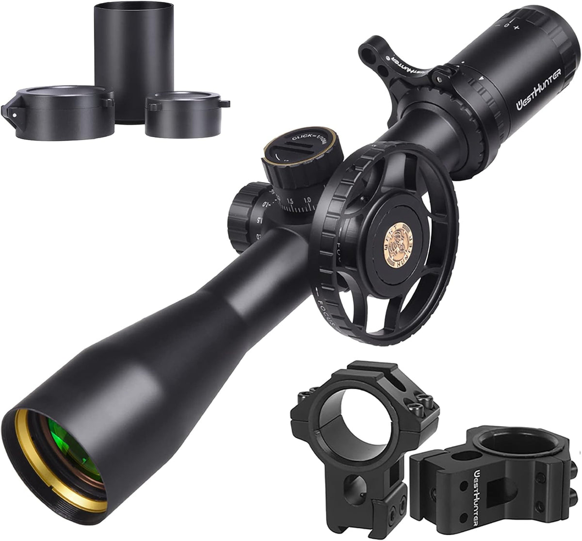 HD 4-16x44 FFP Riflescope, 30mm Tube First Focal Plane Tactical Scope D690