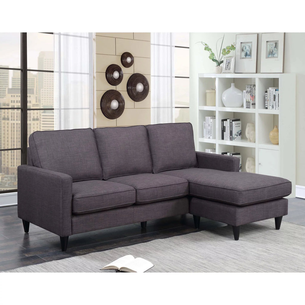 Charcoal Reversible Chaise Sectional M74011