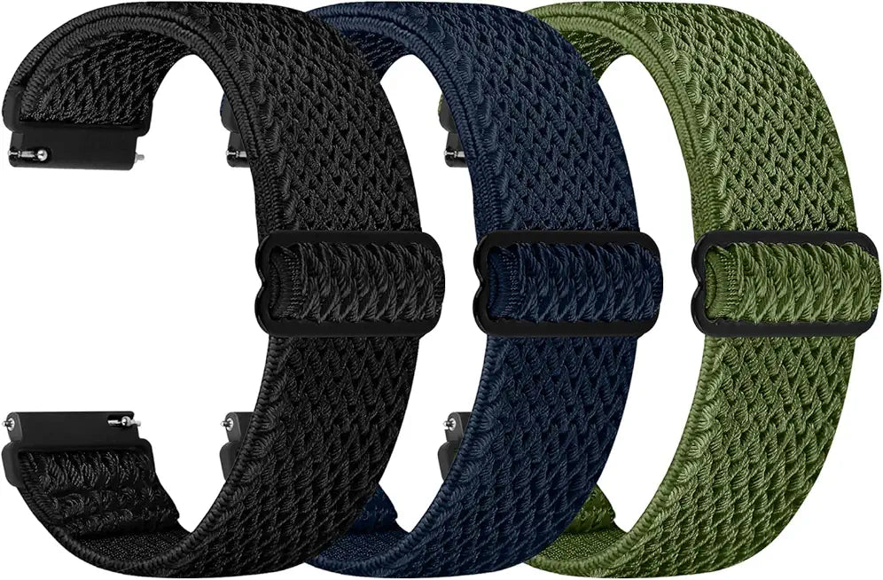 Quick Release Watch Band 18mm 19mm 20mm 22mm 24mm Adjustable Elastic Nylon Watch Straps S607
