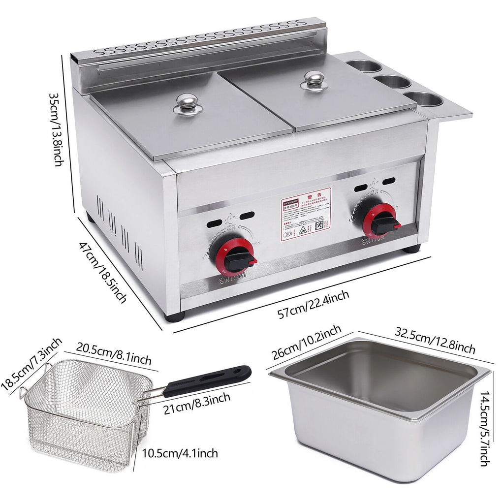 Propane Gas Countertop Infrared Fryer H473777