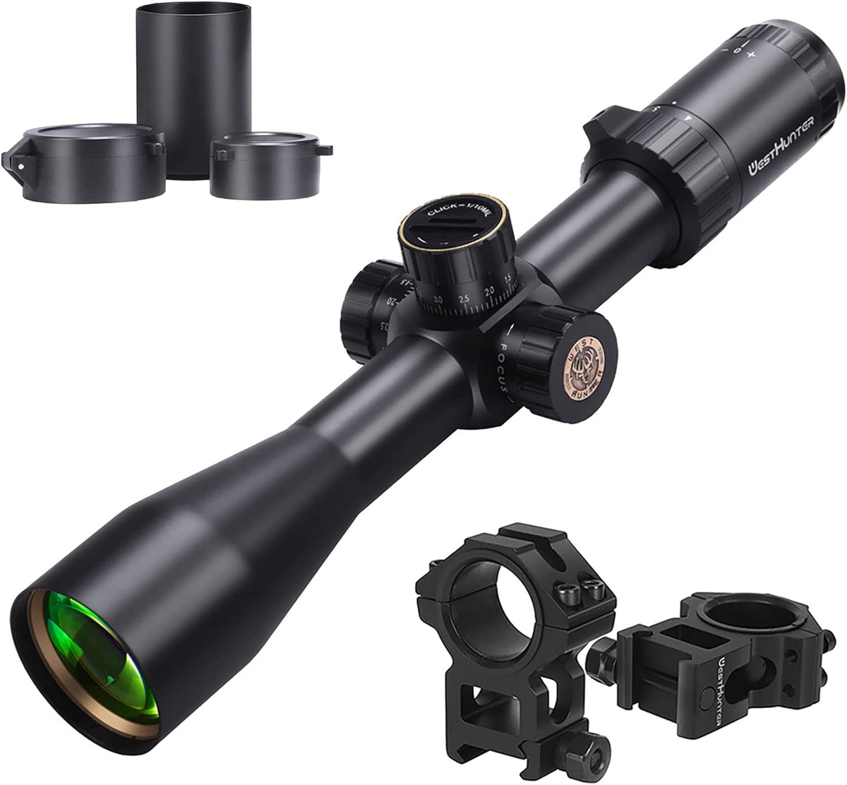 HD 4-16x44 FFP Riflescope, 30mm Tube First Focal Plane Tactical Scope D690
