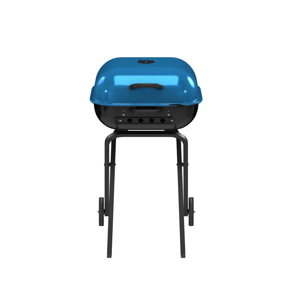 Blue Portable Steel Charcoal Grill I86160