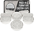 Pack of 8 Furniture Caster Cups with 53 Spikes L835