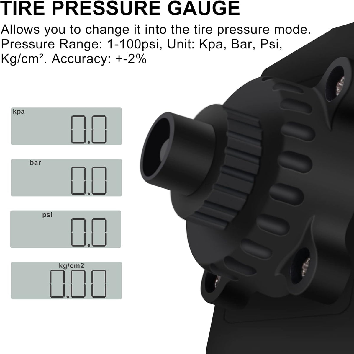 1/2" Digital Torque Adapter Converter with Tire Pressure Gauge, Pack of 2 C250