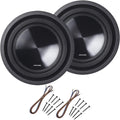 Single 4 Ohm 700 Watt Subwoofers with Sub Install Kit Package H95656