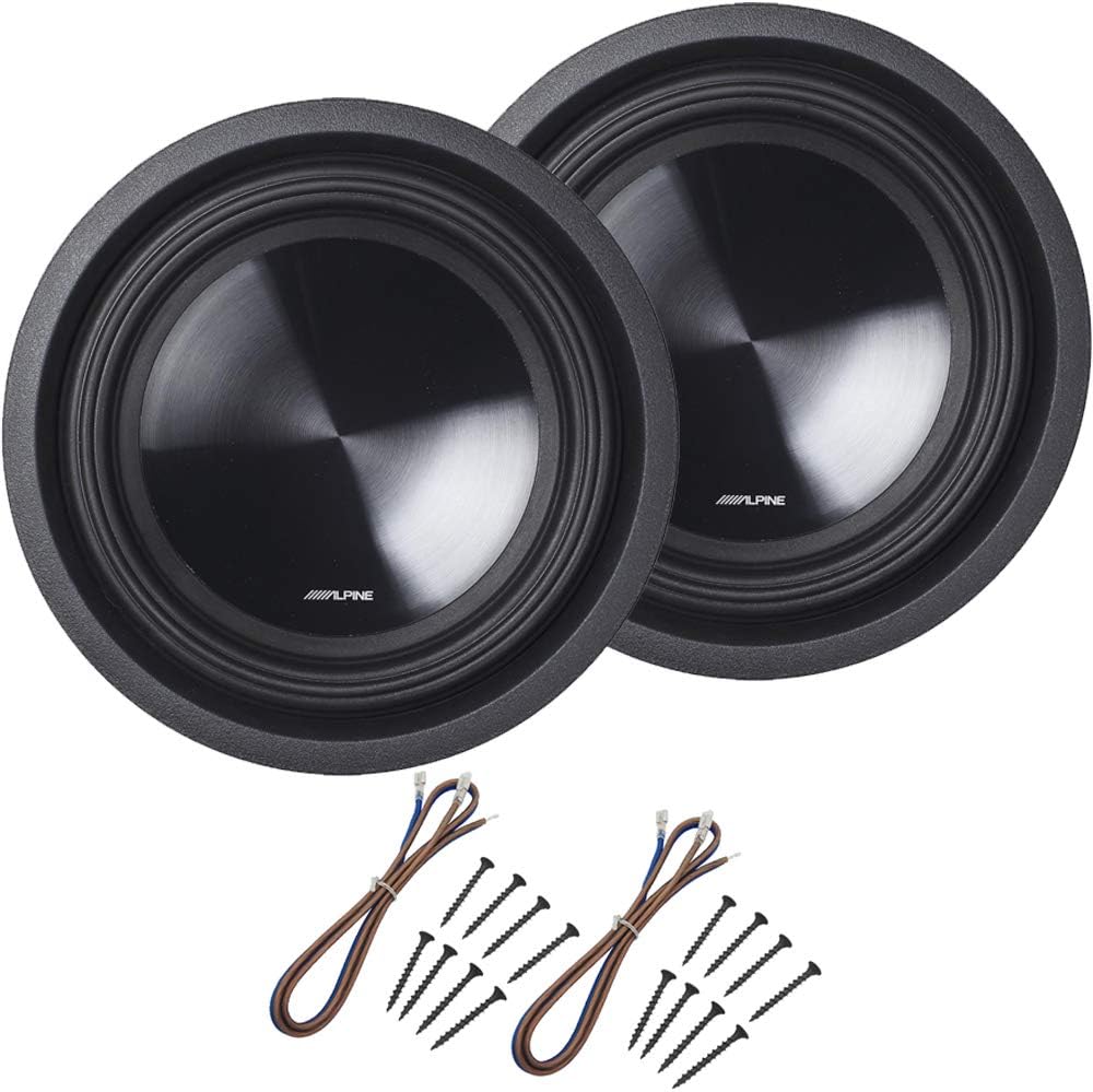 Single 4 Ohm 700 Watt Subwoofers with Sub Install Kit Package H95656