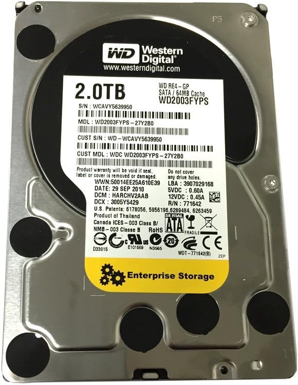 2TB SATA 3.5 Enterprise Hard Drive F104