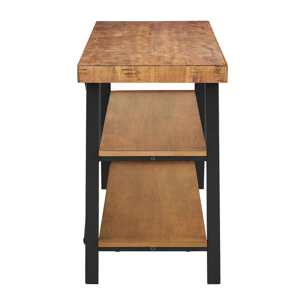 Rustic Wood and Metal TV Stand Z542888