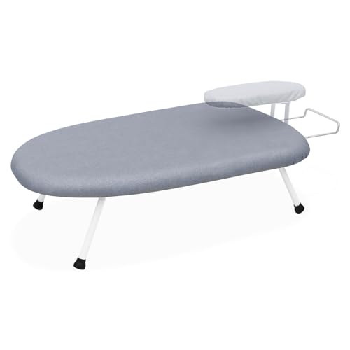 23.6" L x 14" W x 7" H Removable Sleeve Folding Legs Cotton Cover Countertop Ironing Board M935340