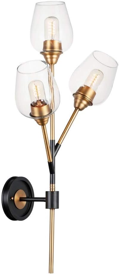 Black Satin Brass 1-Light LED Wall Sconce L274