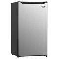 Black Compact Refrigerator with Stainless Door A173064