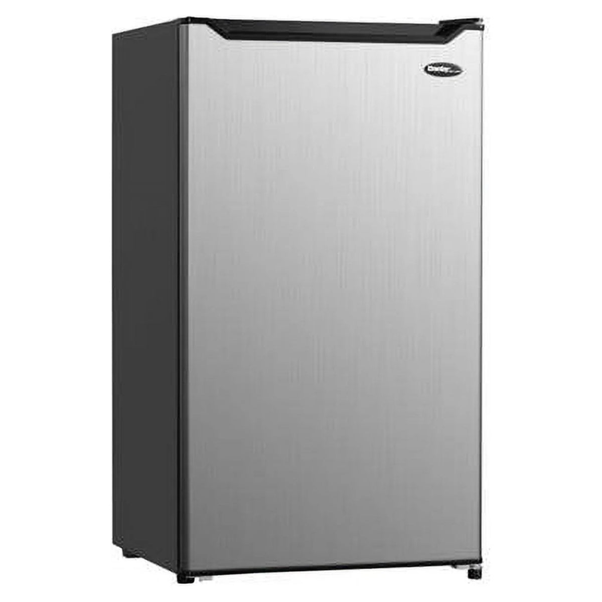 Black Compact Refrigerator with Stainless Door A173064