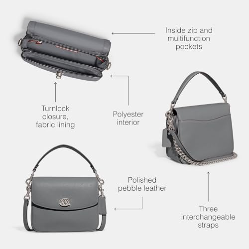 Polished Pebbled Leather Cassie Crossbody 19 E819