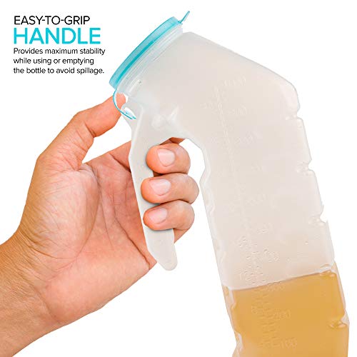 32 Oz Unisex Urinal Bottle (2 Pack) with Lid T2087