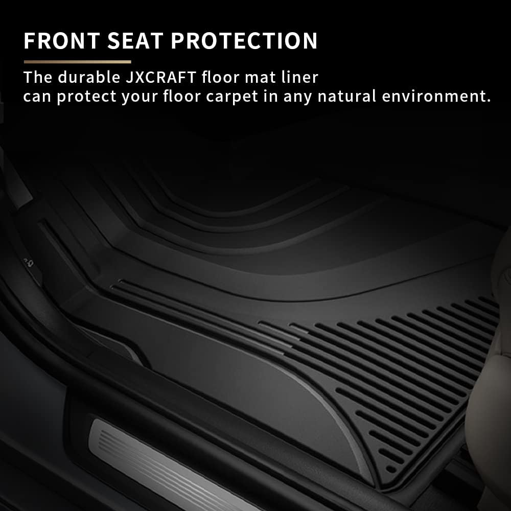 Black TPE All Weather Car Floor Mats Full Set G9152