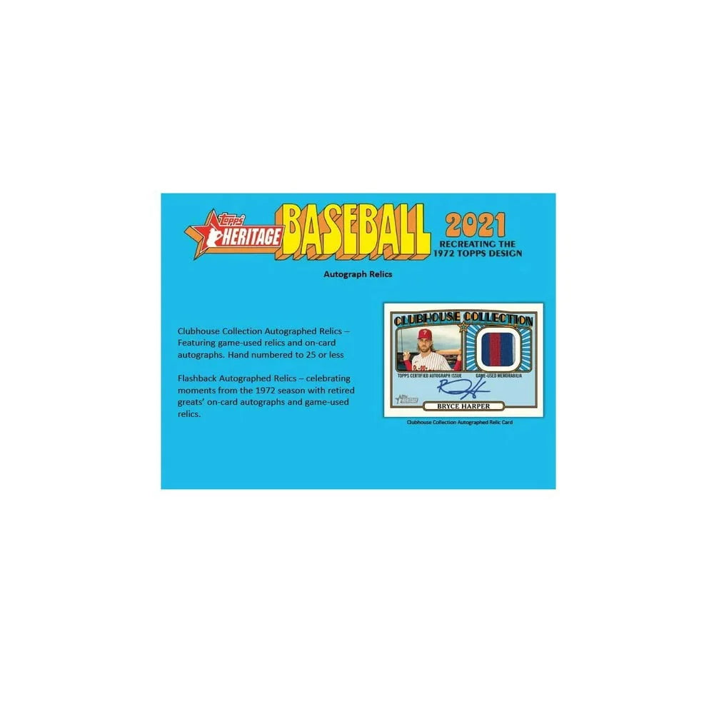 2021 Heritage Baseball Trading Card Box P67938