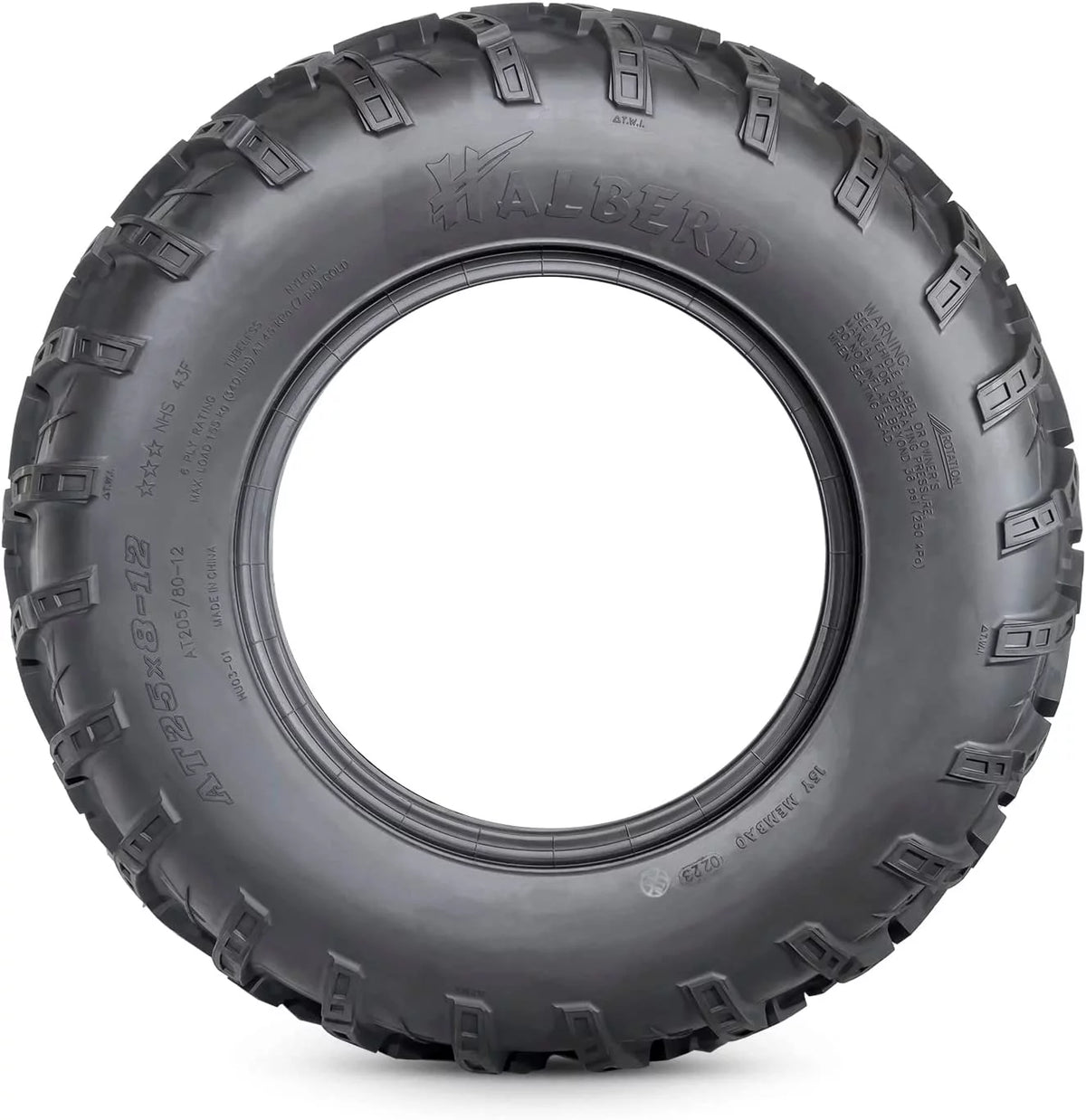 25x8-12 Front & 25x10-12 Rear All Terrain Tires Set of 4 Z270