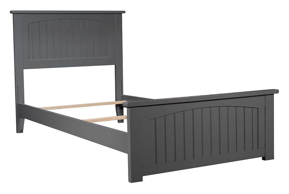 Twin XL Traditional Bed with Foot Board in Grey A17382