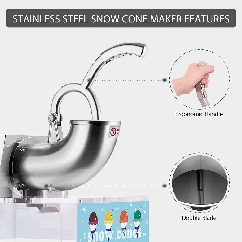Stainless Steel Electric Ice Crusher Shaver 440lbs/hr F6987