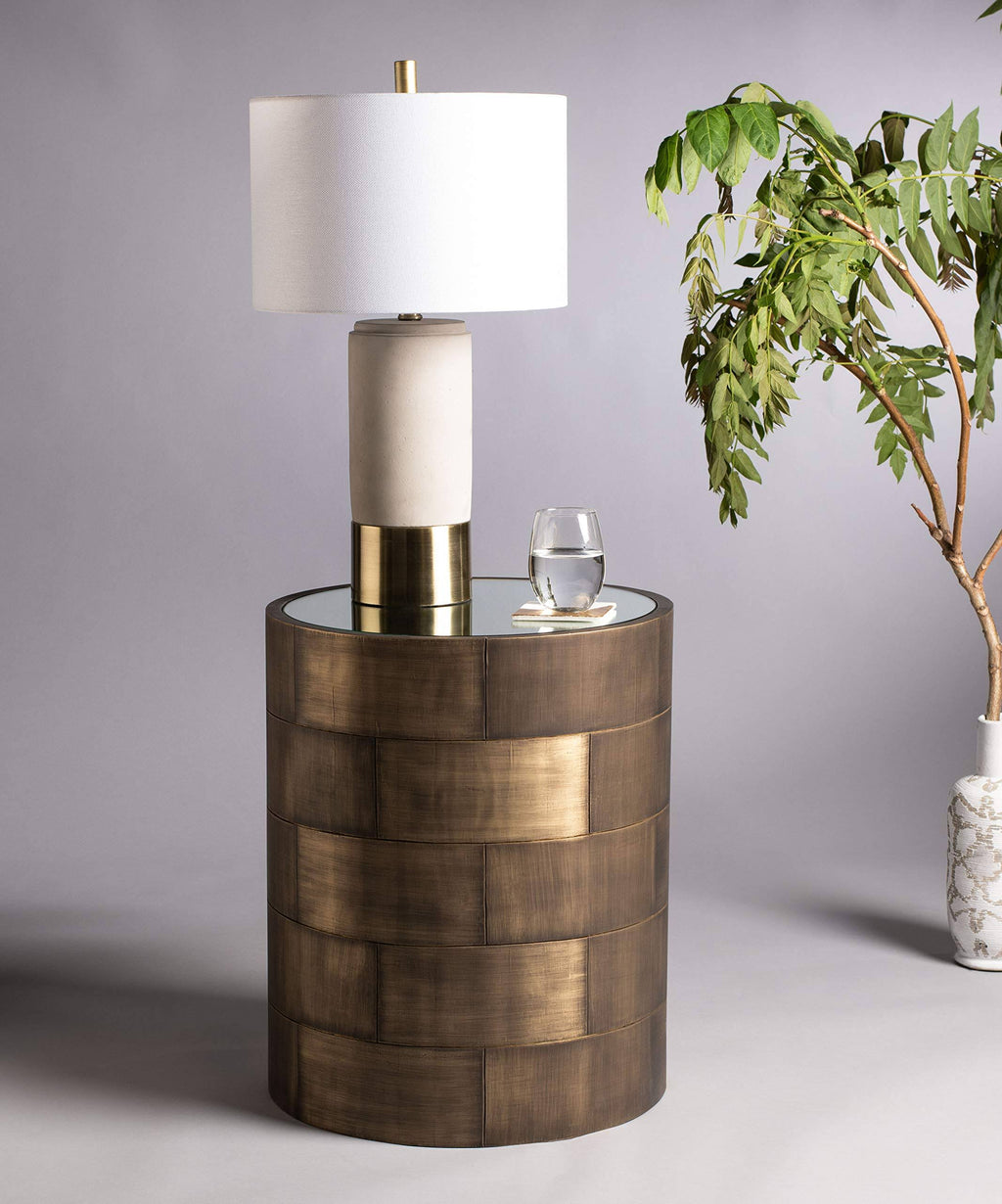 Brass Round Side Table C473