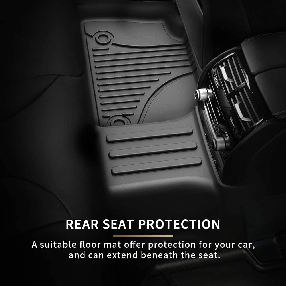 Black TPE All Weather Car Floor Mats Full Set G9152