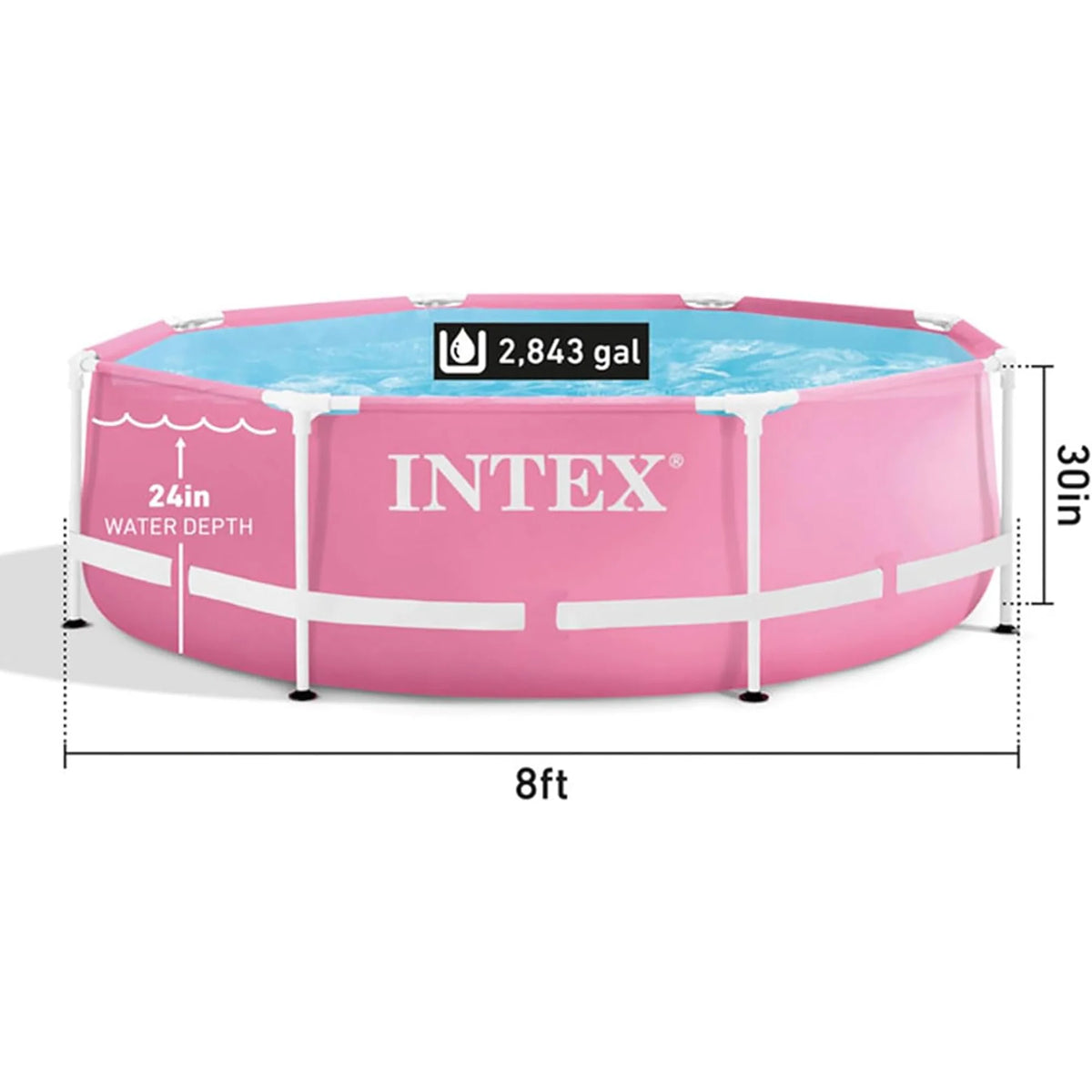 86 x 23 Rectangular Frame Above Ground Swimming Pool S504207