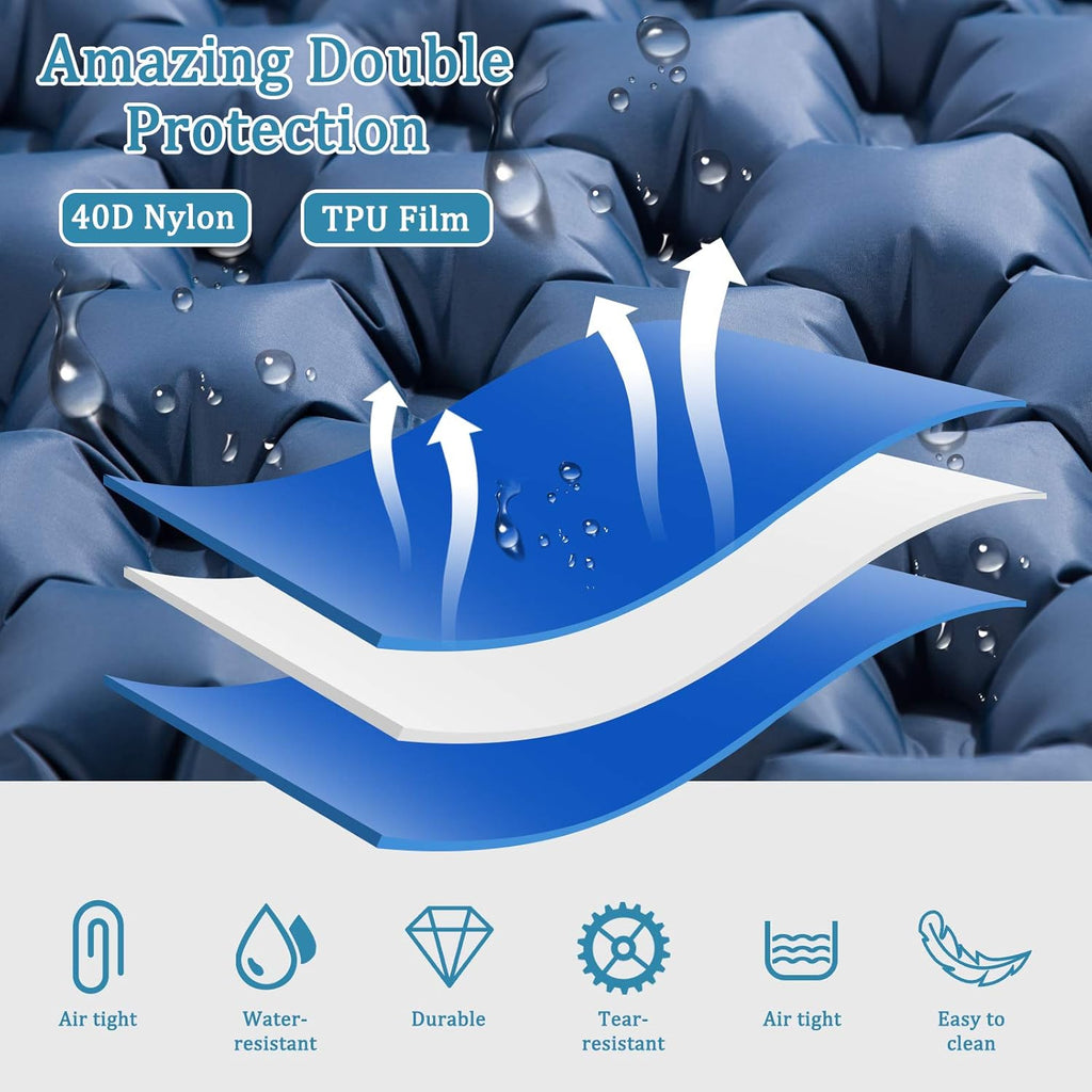 Inflatable Camping Pad for 2 Person Lightweight Waterproof Air Mattress X996228