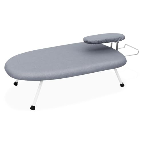 23.6" L x 14" W x 7" H Removable Sleeve Folding Legs Cotton Cover Countertop Ironing Board M935340
