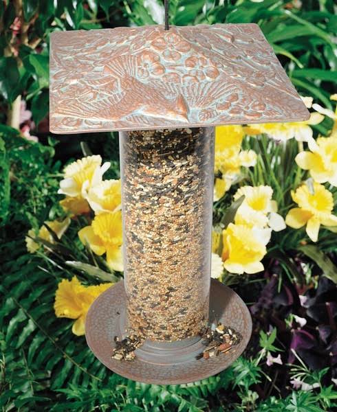 French Bronze Tube Feeder D747